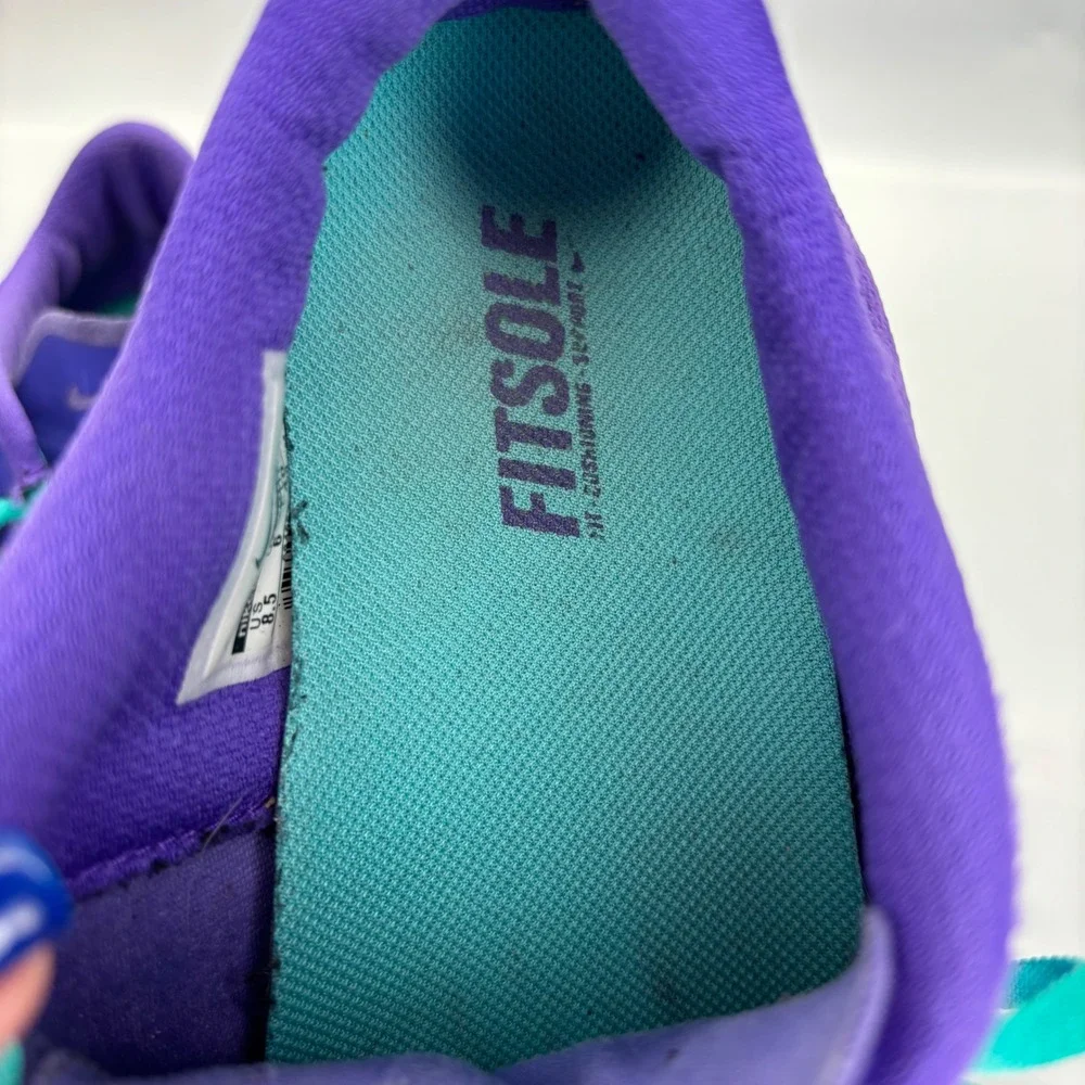 Nike‎ FS Lite Run 2 Womens 8.5 Purple Teal Running Shoes 684667-500